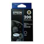 1 x Genuine Epson 200 Black Ink Cartridge Standard Yield