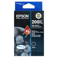 1 x Genuine Epson 200XL Black Ink Cartridge High Yield