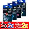 8 Pack Genuine Epson 200XL Ink Cartridge Set (2BK,2C,2M,2Y) High Yield