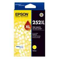 1 x Genuine Epson 252XL Yellow Ink Cartridge High Yield