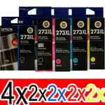 12 Pack Genuine Epson 273XL Ink Cartridge Set (4BK,2PBK,2C,2M,2Y) High Yield