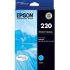 1 x Genuine Epson 220 Cyan Ink Cartridge Standard Yield