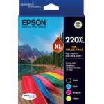 1 x Genuine Epson 220XL Ink Cartridge Value Pack High Yield