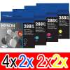 10 Pack Genuine Epson 288XL Ink Cartridge Set (4BK,2C,2M,2Y) High Yield