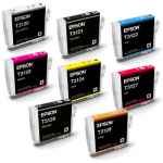 8 Pack Genuine Epson T3120 T3121 T3122 T3123 T3124 T3127 T3128 T3129 Ink Cartridge Set