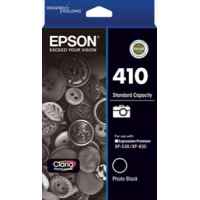 1 x Genuine Epson 410 Photo Black Ink Cartridge Standard Yield
