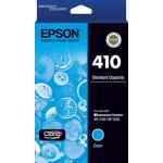 1 x Genuine Epson 410 Cyan Ink Cartridge Standard Yield