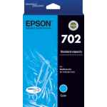 1 x Genuine Epson 702 Cyan Ink Cartridge Standard Yield