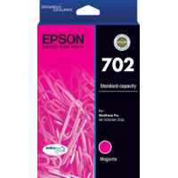 1 x Genuine Epson 702 Magenta Ink Cartridge Standard Yield