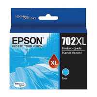 1 x Genuine Epson 702XL Cyan Ink Cartridge High Yield