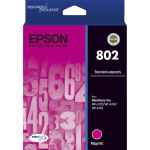 1 x Genuine Epson 802 Magenta Ink Cartridge Standard Yield