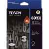 1 x Genuine Epson 802XL Black Ink Cartridge High Yield