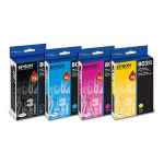 4 Pack Genuine Epson 802XL Ink Cartridge Set (1BK,1C,1M,1Y) High Yield