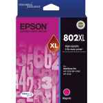 1 x Genuine Epson 802XL Magenta Ink Cartridge High Yield