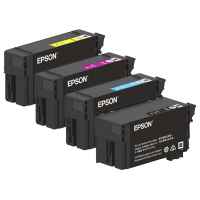 4 Pack Genuine Epson UltraChrome XD2 80ml & 50ml Ink Cartridge Set (1BK,1C,1M,1Y)