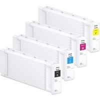 4 Pack Genuine Epson UltraChrome XD2 700ml Ink Cartridge Set (1BK,1C,1M,1Y)