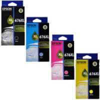 1 x Genuine Epson 676XL Ink Cartridge Value Pack