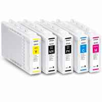 5 Pack Genuine Epson UltraChrome XD 350ml Ink Cartridge Set (1PBK,1C,1M,1Y,1MBK)