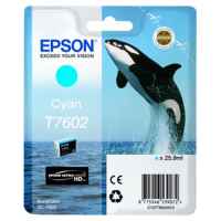 1 x Genuine Epson T7602 760 Cyan Ink Cartridge