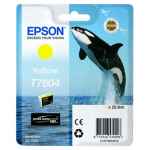 1 x Genuine Epson T7604 760 Yellow Ink Cartridge