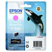 1 x Genuine Epson T7606 760 Vivid Light Magenta Ink Cartridge