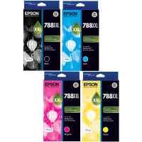 4 Pack Genuine Epson 788XXL Ink Cartridge Set (1BK,1C,1M,1Y)