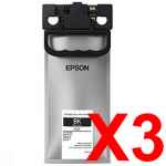 3 x Genuine Epson T957 Black Ink Pack