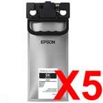 5 x Genuine Epson T957 Black Ink Pack