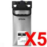 5 x Genuine Epson T958 Black Ink Pack