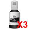 3 x Compatible Epson T512 Black Ink Bottle
