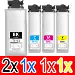 5 Pack Compatible Epson T01C1 T01C2 T01C3 T01C4 Ink Pack Set (2BK,1C,1M,1Y)