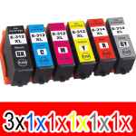 8 Pack Compatible Epson 312XL 314XL Ink Cartridge Set (3BK,1C,1M,1Y,1GY,1R) High Yield