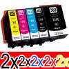 10 Pack Compatible Epson 302XL Ink Cartridge Set (2BK,2PBK,2C,2M,2Y) High Yield