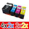 10 Pack Compatible Epson 202XL Ink Cartridge Set (4BK,2C,2M,2Y) High Yield