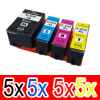 20 Pack Compatible Epson 202XL Ink Cartridge Set (5BK,5C,5M,5Y) High Yield