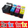5 Pack Compatible Epson 202XL Ink Cartridge Set (2BK,1C,1M,1Y) High Yield