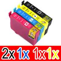 5 Pack Compatible Epson 212XL Ink Cartridge Set (2BK,1C,1M,1Y) High Yield