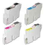 4 Pack Compatible Epson T0321 T0322 T0323 T0324 Ink Cartridge Set (1B,1C,1M,1Y)