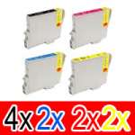 10 Pack Compatible Epson T0461 T0472 T0473 T0474 Ink Cartridge Set (4B,2C,2M,2Y)