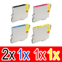 5 Pack Compatible Epson T0461 T0472 T0473 T0474 Ink Cartridge Set (2B,1C,1M,1Y)