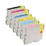 6 Pack Compatible Epson T0491 T0492 T0493 T0494 T0495 T0496 Ink Cartridge Set (1B,1C,1M,1Y,1LC,1LM)