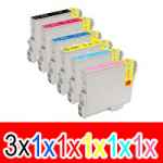 8 Pack Compatible Epson T0491 T0492 T0493 T0494 T0495 T0496 Ink Cartridge Set (3BK,1C,1M,1Y,1LC,1LM)