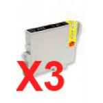 3 x Compatible Epson T0491 Black Ink Cartridge