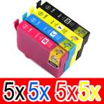 20 Pack Compatible Epson 39XL Ink Cartridge Set (5BK,5C,5M,5Y) High Yield