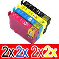 8 Pack Compatible Epson 39XL Ink Cartridge Set (2BK,2C,2M,2Y) High Yield