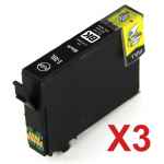 3 x Compatible Epson 39XL Black Ink Cartridge High Yield