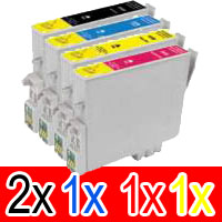 5 Pack Compatible Epson T0561 T0562 T0563 T0564 Ink Cartridge Set (2B,1C,1M,1Y)