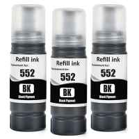 3 x Compatible Epson T552 Black Ink Bottle
