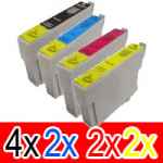 10 Pack Compatible Epson T0751 T0752 T0753 T0754 Ink Cartridge Set (4B,2C,2M,2Y)