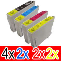 10 Pack Compatible Epson T0751 T0752 T0753 T0754 Ink Cartridge Set (4B,2C,2M,2Y)